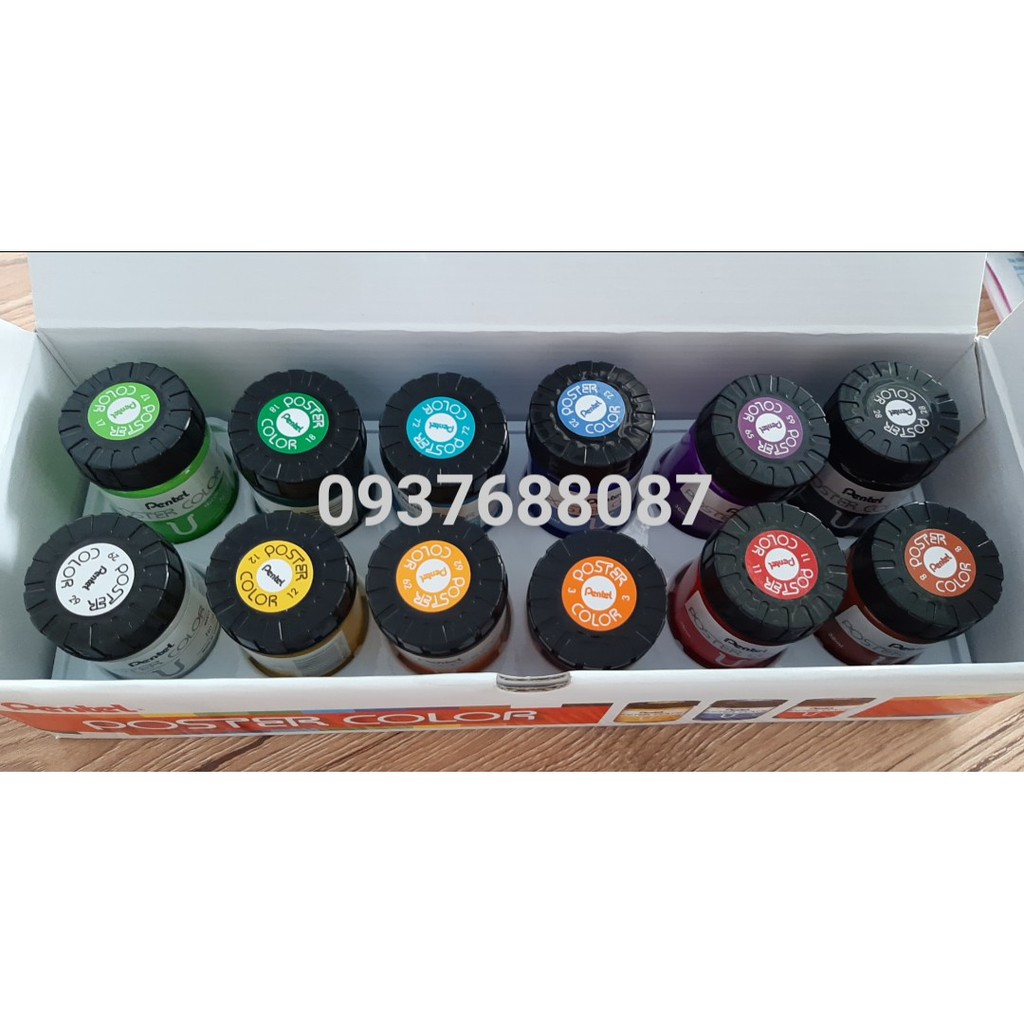 [ TÂM TÂM ]-Màu Poster Pentel 12 màu, #Pentel-