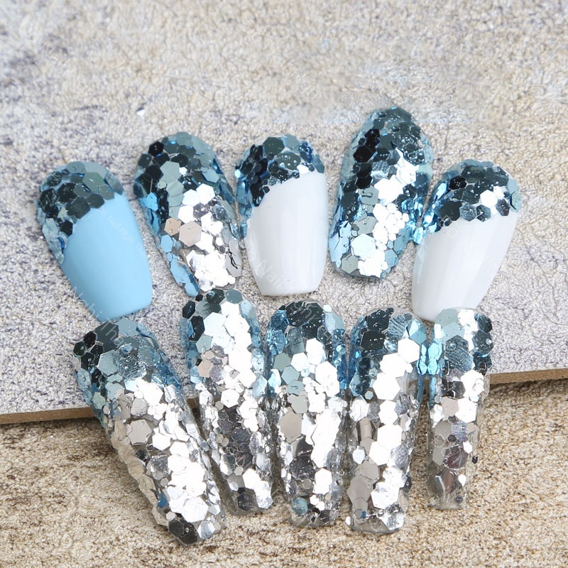 Nhũ kim tuyến nail siêu sáng JELIVA 2 màu