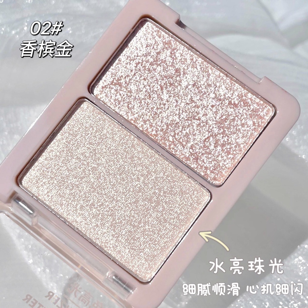 Phấn Bắt Sáng 2 Trong 1 Có Độ Bóng Cao Trang Điểm Nổi Bật Khuôn Mặt HERORANGE