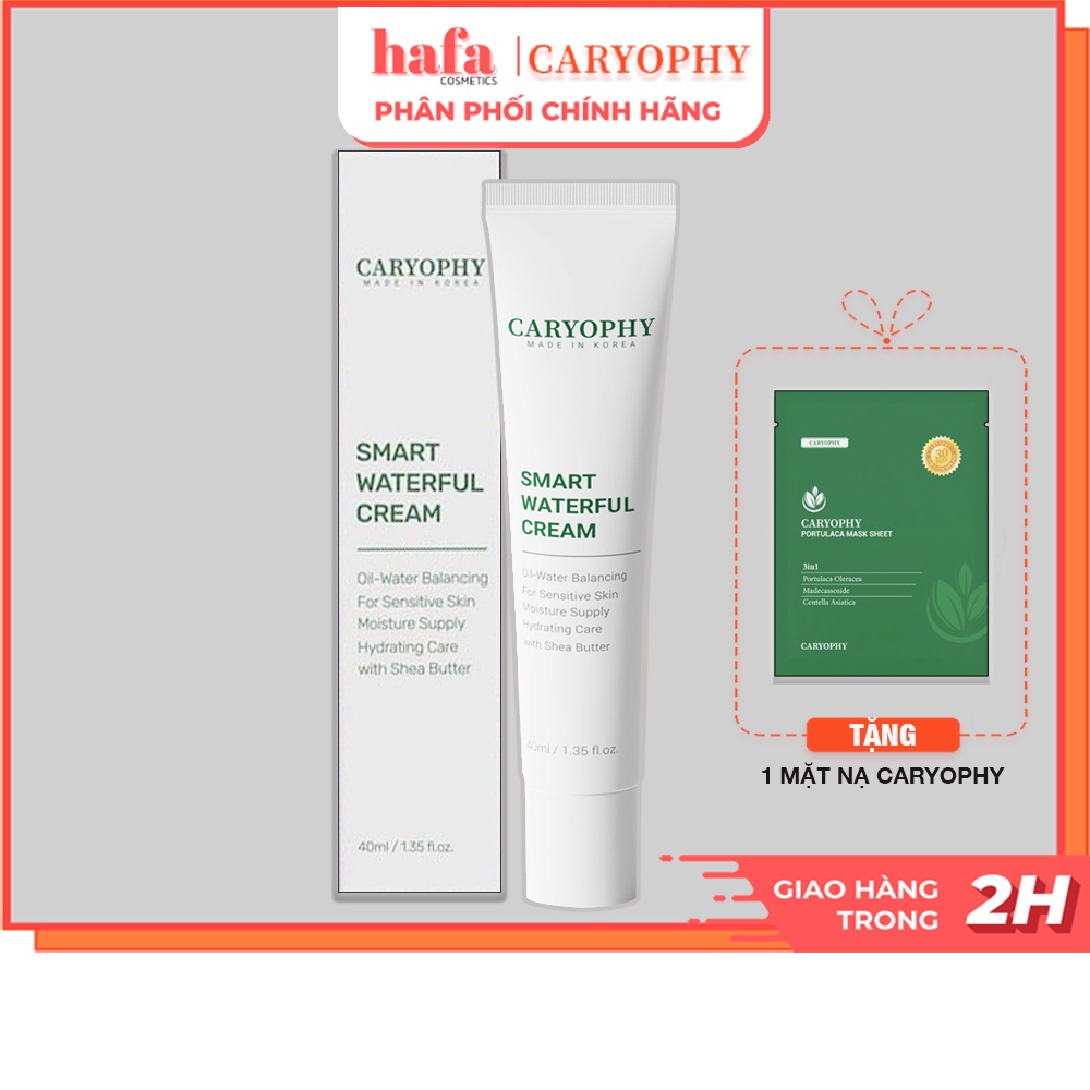 Kem Dưỡng Phục Hồi Da, Dưỡng Ẩm, Ngừa Mụn Caryophy Smart Waterful Cream 40ml