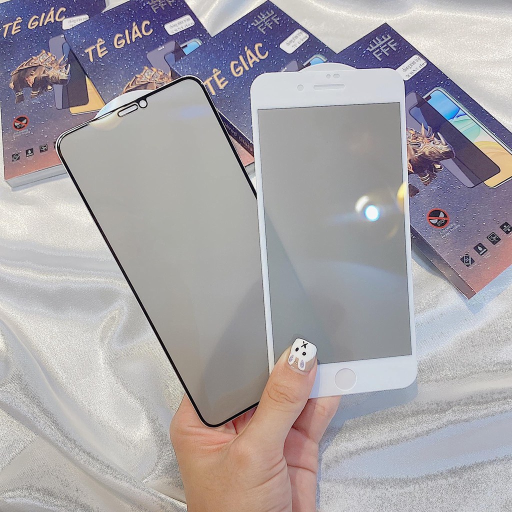 💥Chống Nhìn💥 Kính cường lực iphone Chống Nhìn Trộm - Cường lực Full Màn Chính Hãng Tê giác