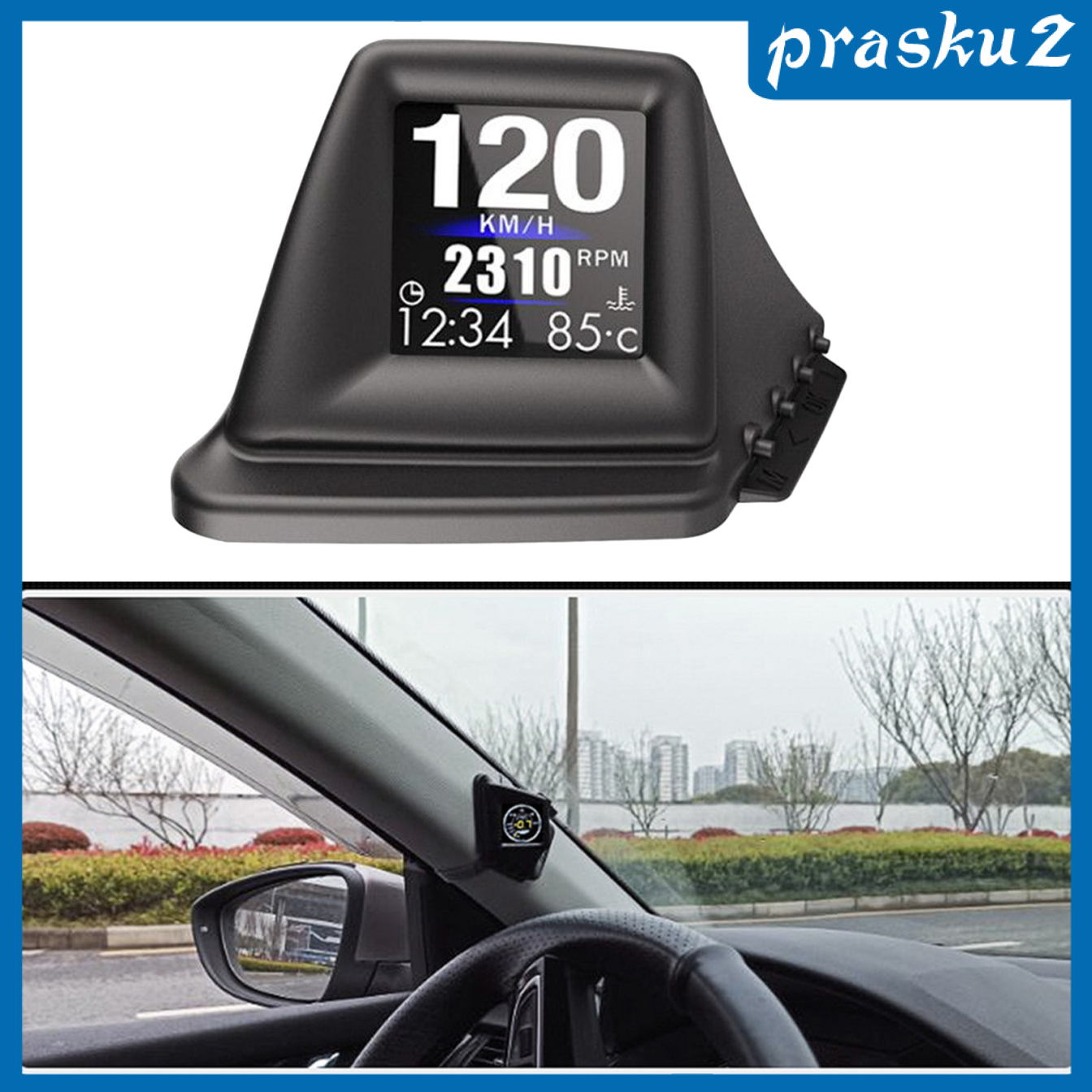 [PRASKU2]Car Head Up Display GPS OBD2 OBD Driving Computer Voltmeter LCD Screen