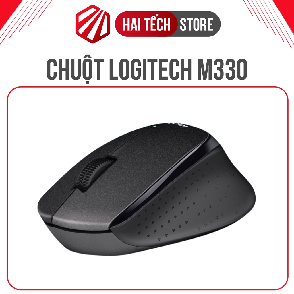 Chuột không dây Logitech M330 SILENT PLUS thiết kế công thái học, con chuột máy tính nhỏ gọn tiện dụng
