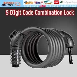 adfsa【Trong 24h gửi hàng】khóa dây 5 số xe đạp Cao aấp aó ahìa khoá mật mã ahống trộm