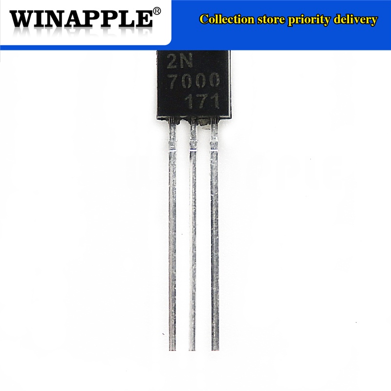 Set 20 Linh Kiện Điện Tử 2N7000 TO92 MOSFET 200Amps, 60V Kênh N TO-92