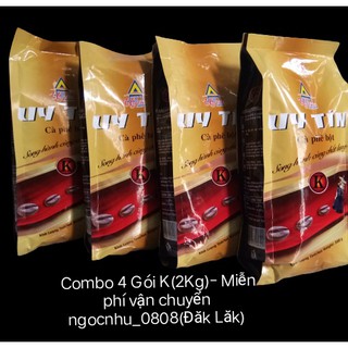 4 Gói (2Kg) CÀ PHÊ UY TÍN Loại K (500g)-Cà Phê Bột Nổi Tiếng Buôn Mê Thuột-ĐẶC SẢN ĐĂK LĂK[ Đơn > 300 Hỗ Trợ 70K Ship]