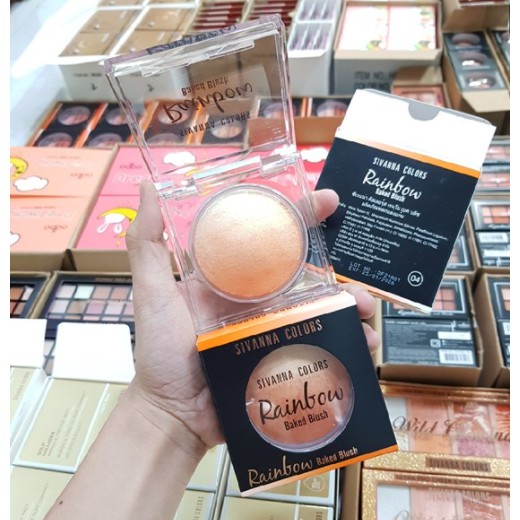 Phấn má hồng - bắt sáng Sivanna Rainbow Baked Blush | BigBuy360 - bigbuy360.vn