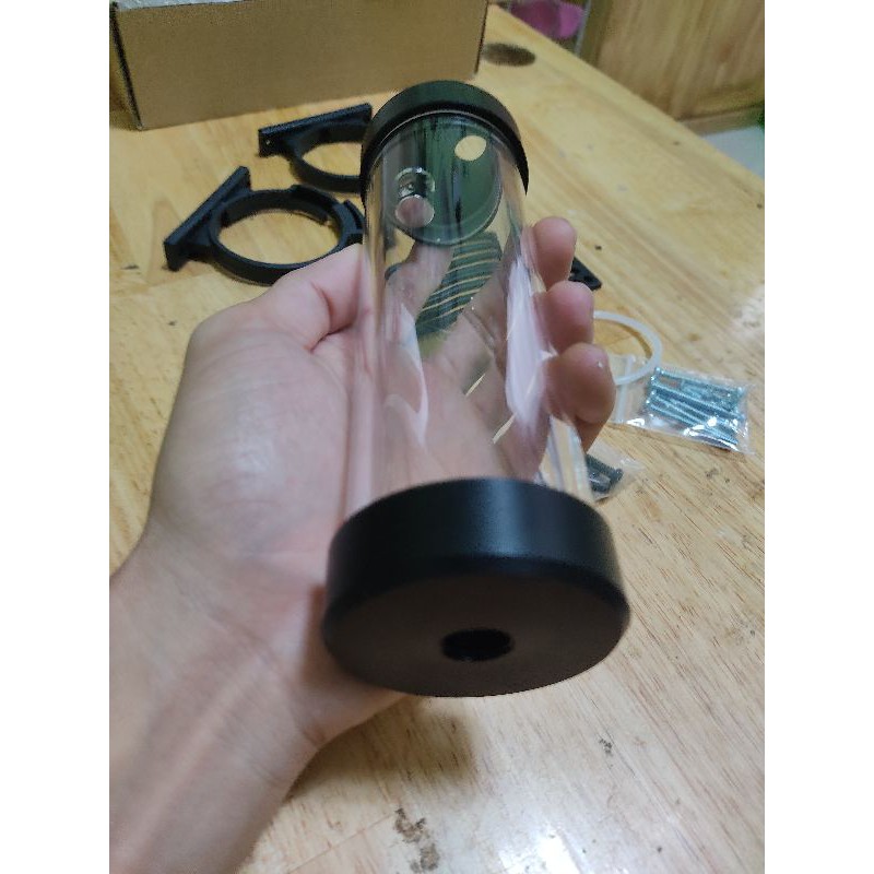 Bình chứa nước, tank OD50 ren ngoài Freezemod - tản nhiệt nước custom