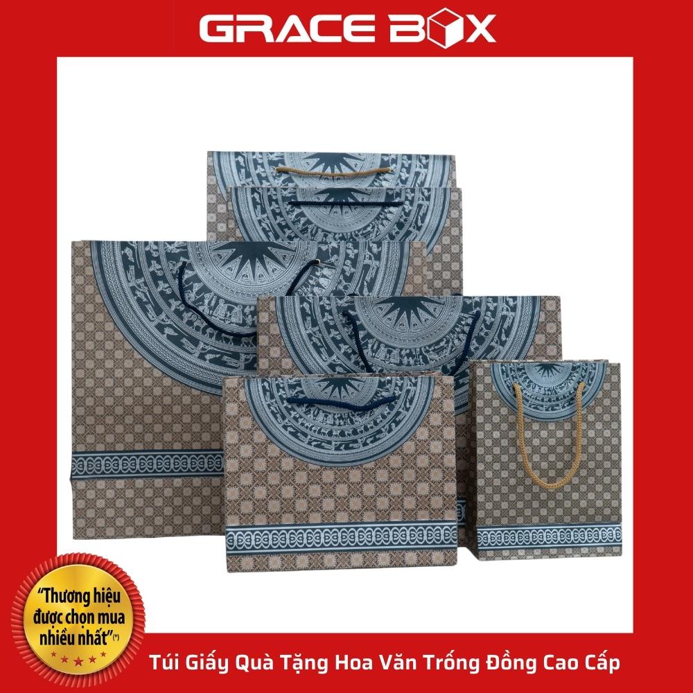 {Giá Sỉ} Túi Giấy Quà Tặng Hoa Văn Trống Đồng Cao Cấp - Siêu Thị Bao Bì Grace Box