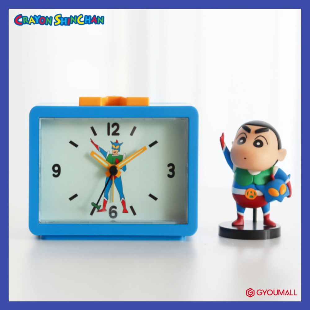 Đồng hồ báo thức để bàn hình mặt nạ cậu bé shin chan / shin chan