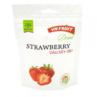 Dâu tây sấy dẻo vnfruit - gói 100gram