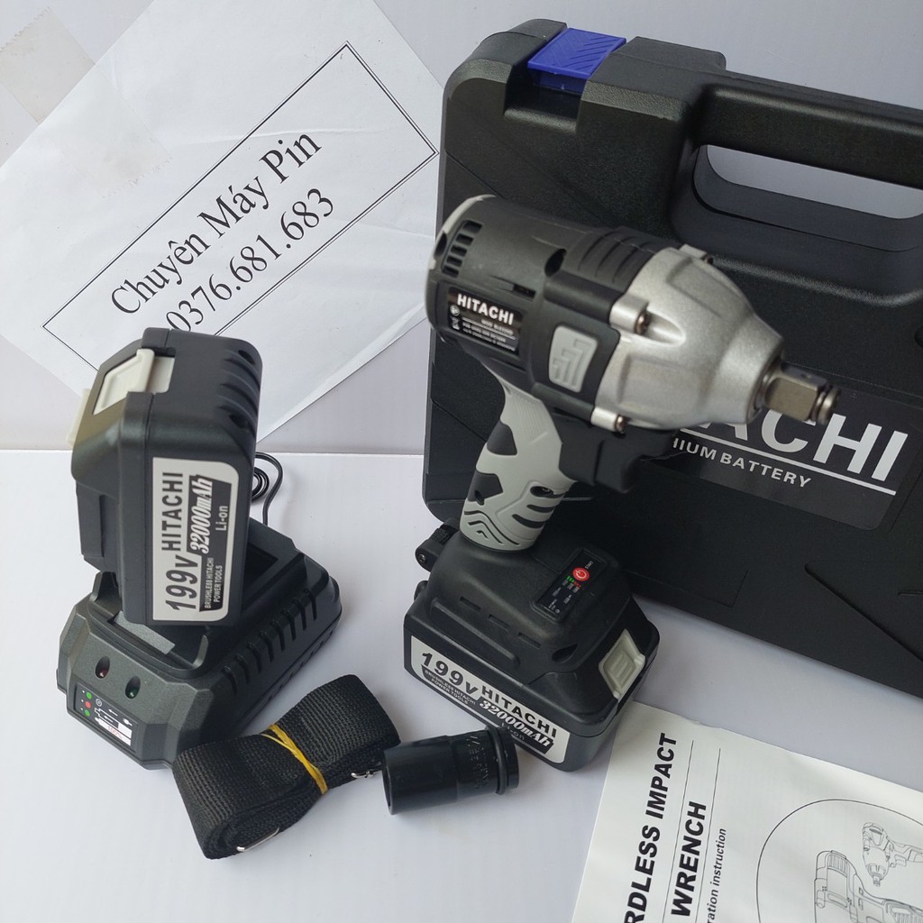 Siết Bulong Hitachi 199v Không Chổi Than