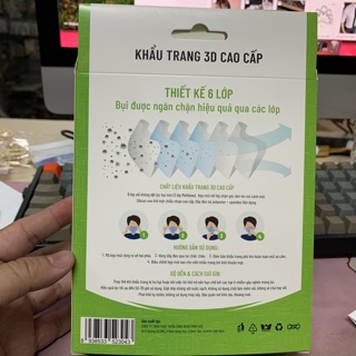 Khẩu trang 3D chống bụi THANH LÝ