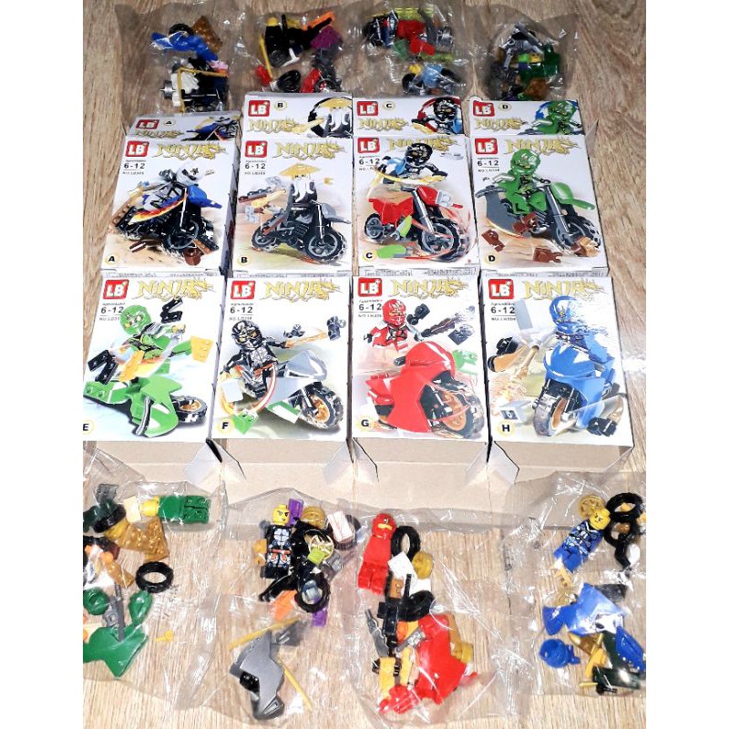 Lắp ráp 1 hộp LegoNinja Xe mô tô LB306 có nhiều chi tiết bằng nhựa rất đẹp