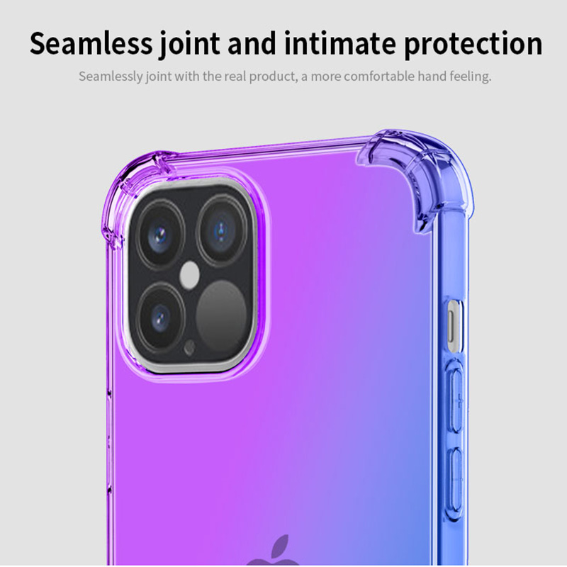 Ốp điện thoại tpu màu gradient chống trầy xước cho Iphone 12 11 Pro Max 12 Mini 7 8 Plus SE 2020 | BigBuy360 - bigbuy360.vn