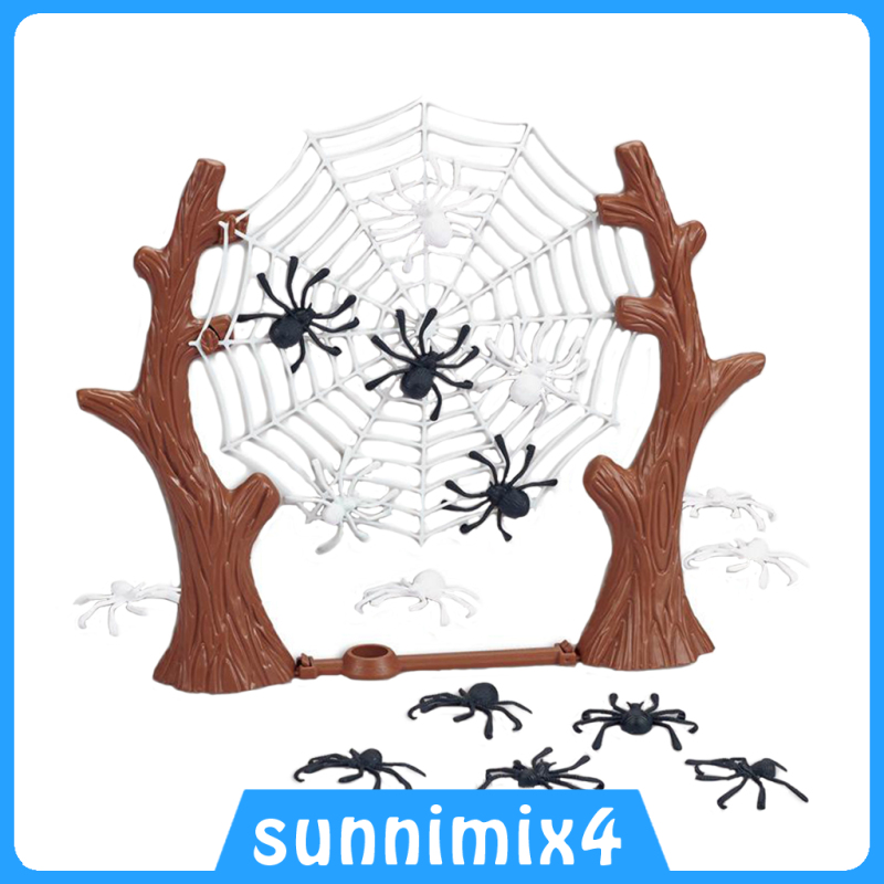 [H₂Sports&Fitness]2 Players Board Game Bouncy Spiders Net Game Toys for Children Kids 4+