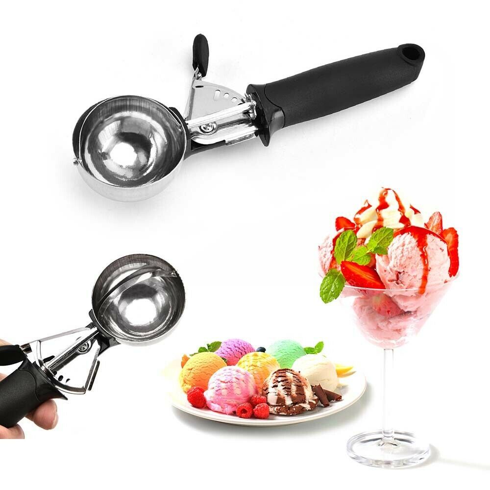 Muỗng Múc Kem/Trái Cây Bằng Inox Nhiều Màu Sắc Tiện Dụng Cho Nhà Bếp