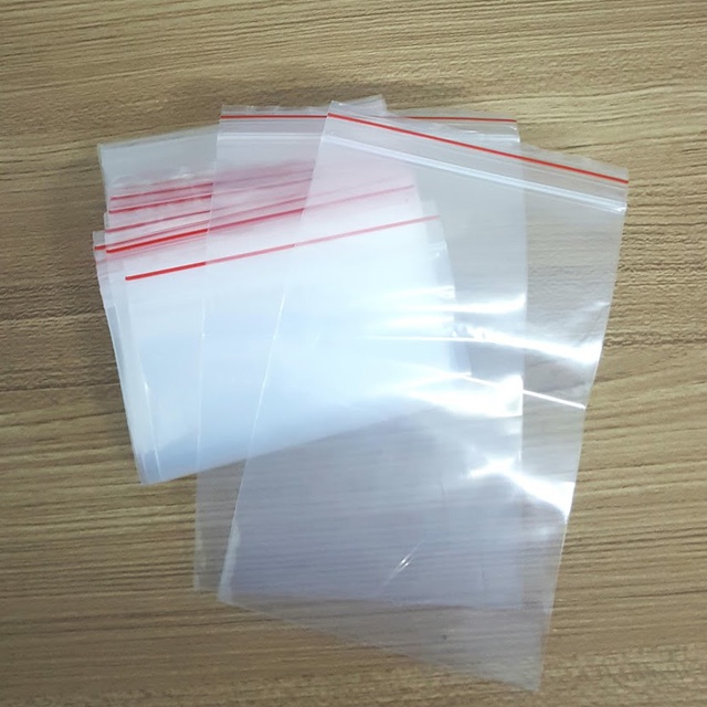 100g TÚI ZIP TRONG VIỀN ĐỎ