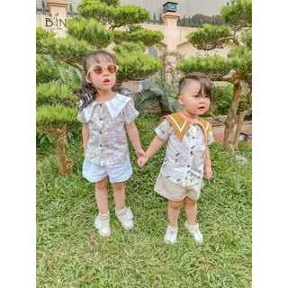 Set đồ thuỷ thủ vintage cho cả bé trai bé gái thích hợp chụp ảnh dã ngoại (xem thêm phần mô tả để chọn size số phù hợp)