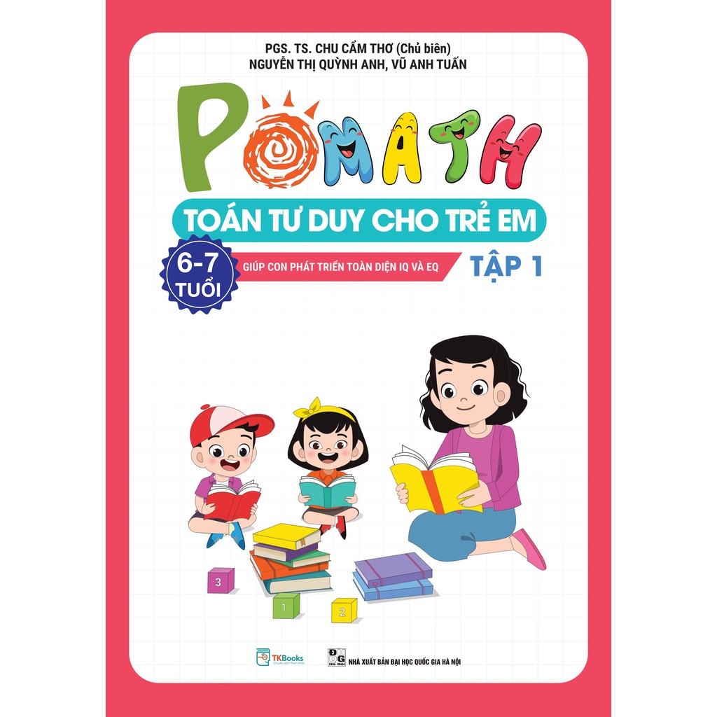 Sách - Combo Pomath Toán tư duy cho trẻ em 6 - 7 tuổi