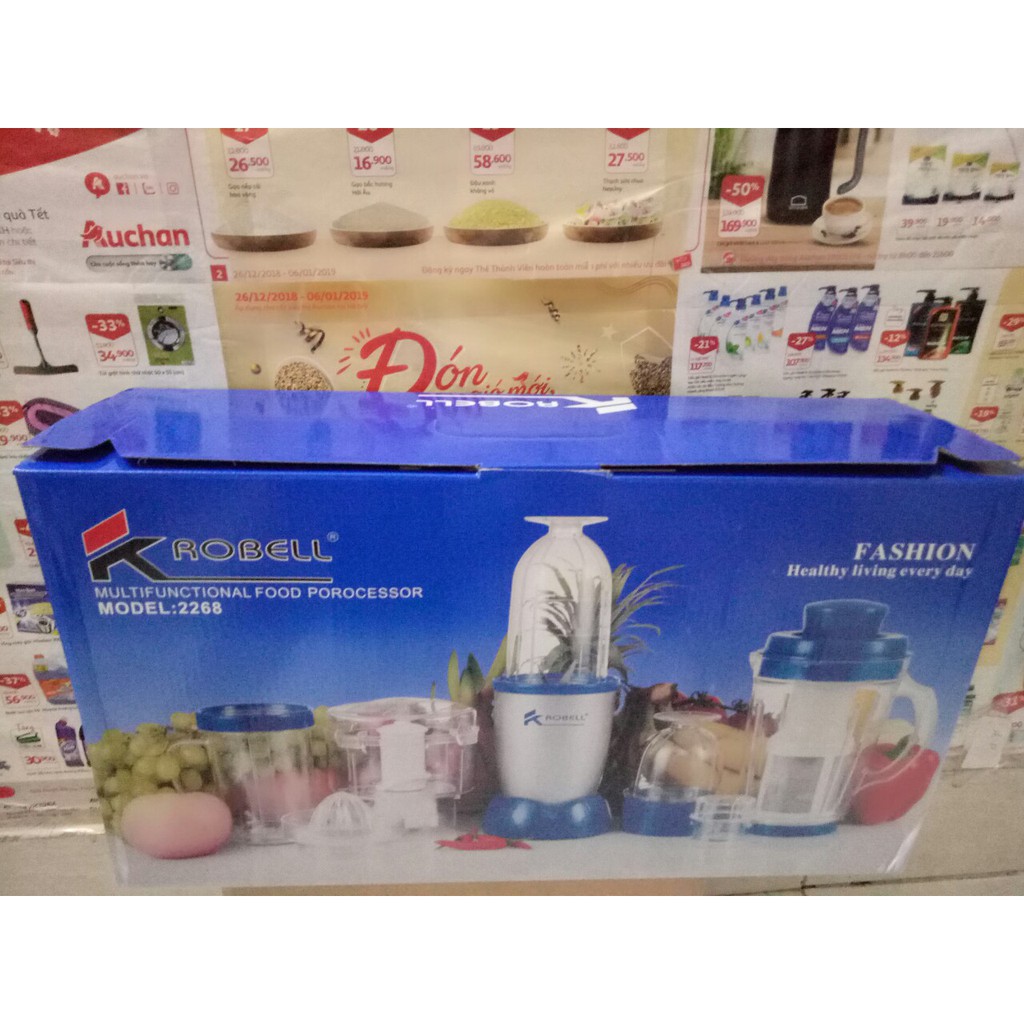 Máy xay sinh tố Krobell chính hãng cao cấp 5 trong 1 bảo hành 1 năm-phukienmayxayhn1