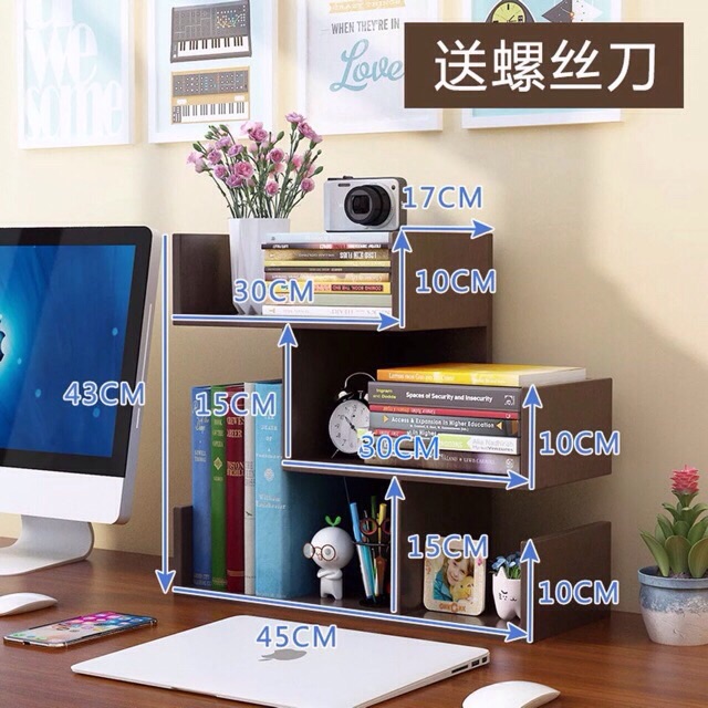 Giá sách để bàn tháo lắp | BigBuy360 - bigbuy360.vn