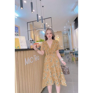 đầm hoa nhí cổ bèo
