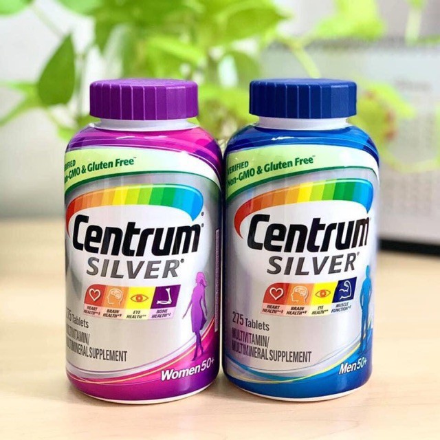 Viên Uống Tổng Hợp VITAMIN Centrum SILVER Cho Nam Nữ TRÊN 50 tuổi 275 Viên | Thế Giới Skin Care