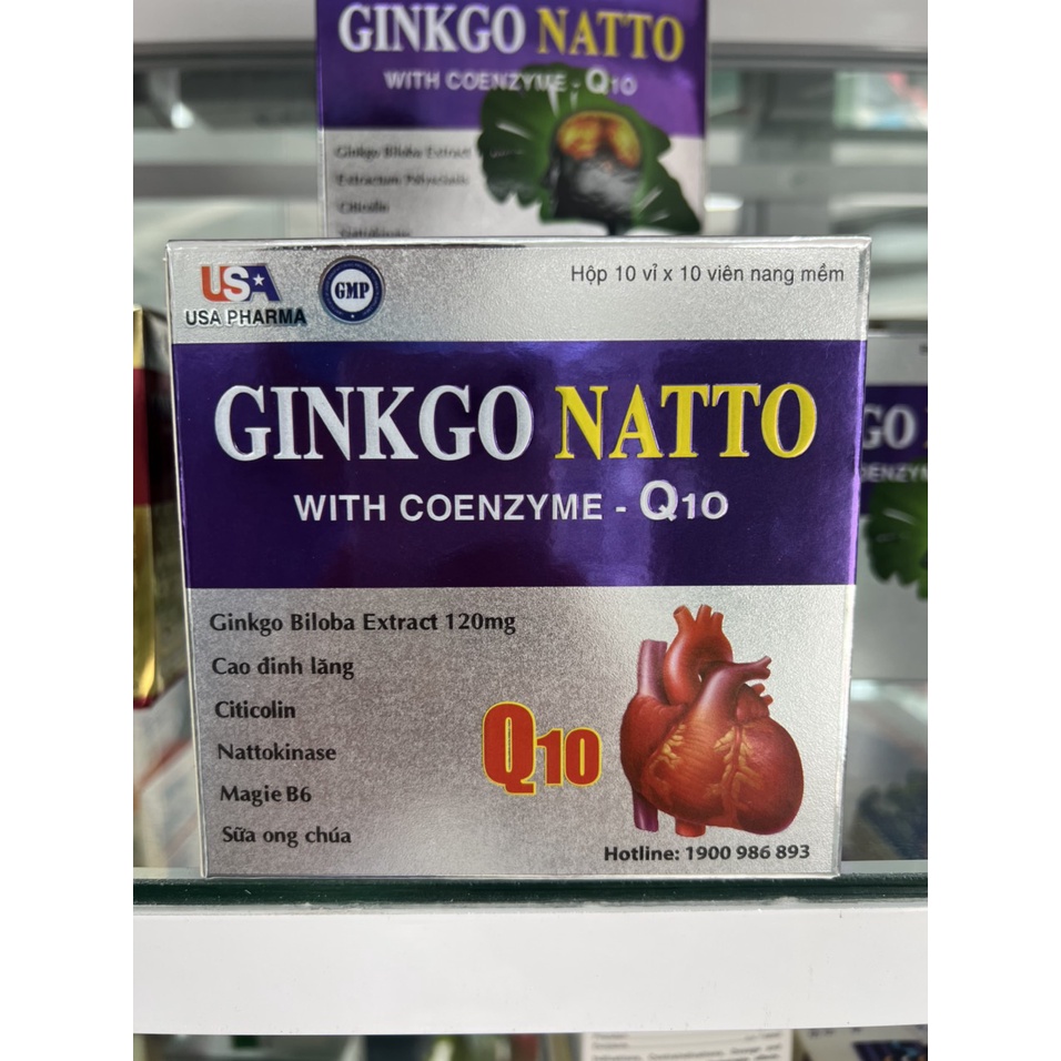 Viên Uống Hoạt Huyết Dưỡng Não Ginkgo Natto Giúp Hoạt Huyết, Giảm Xơ Vữa Động Mạch, Tăng Cường Máu Lên Não