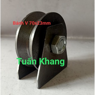 Bánh xe cửa sắt rãnh V
