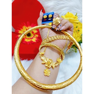 Bộ trang sức cưới 6 món mạ 24k cực đẹp e690