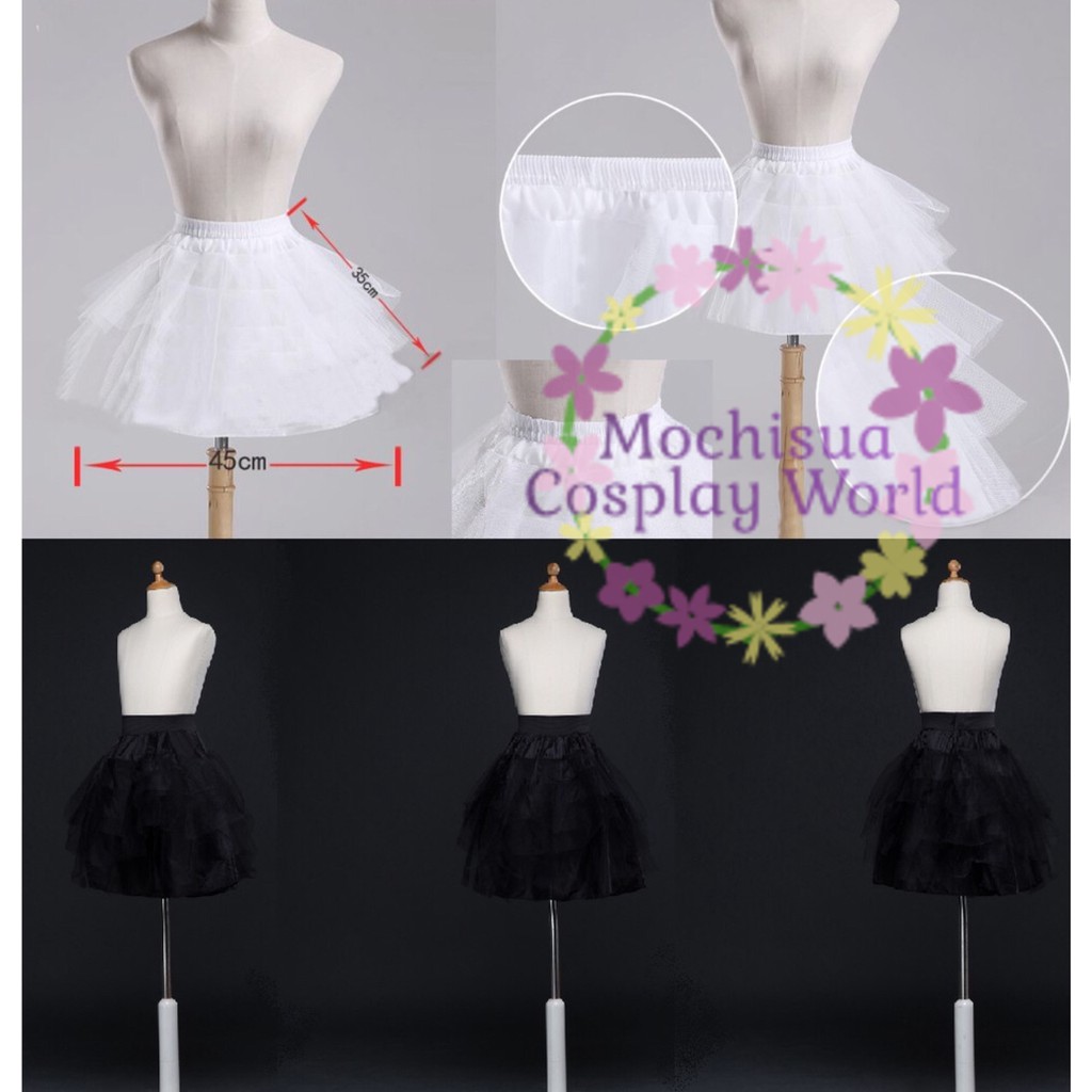 [CÓ SẴN] Tùng Phồng Lót Váy 3 Lớp ( 2 màu trắng đen)