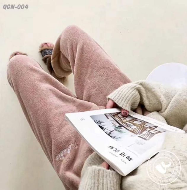 Quần lông bom gấu kute