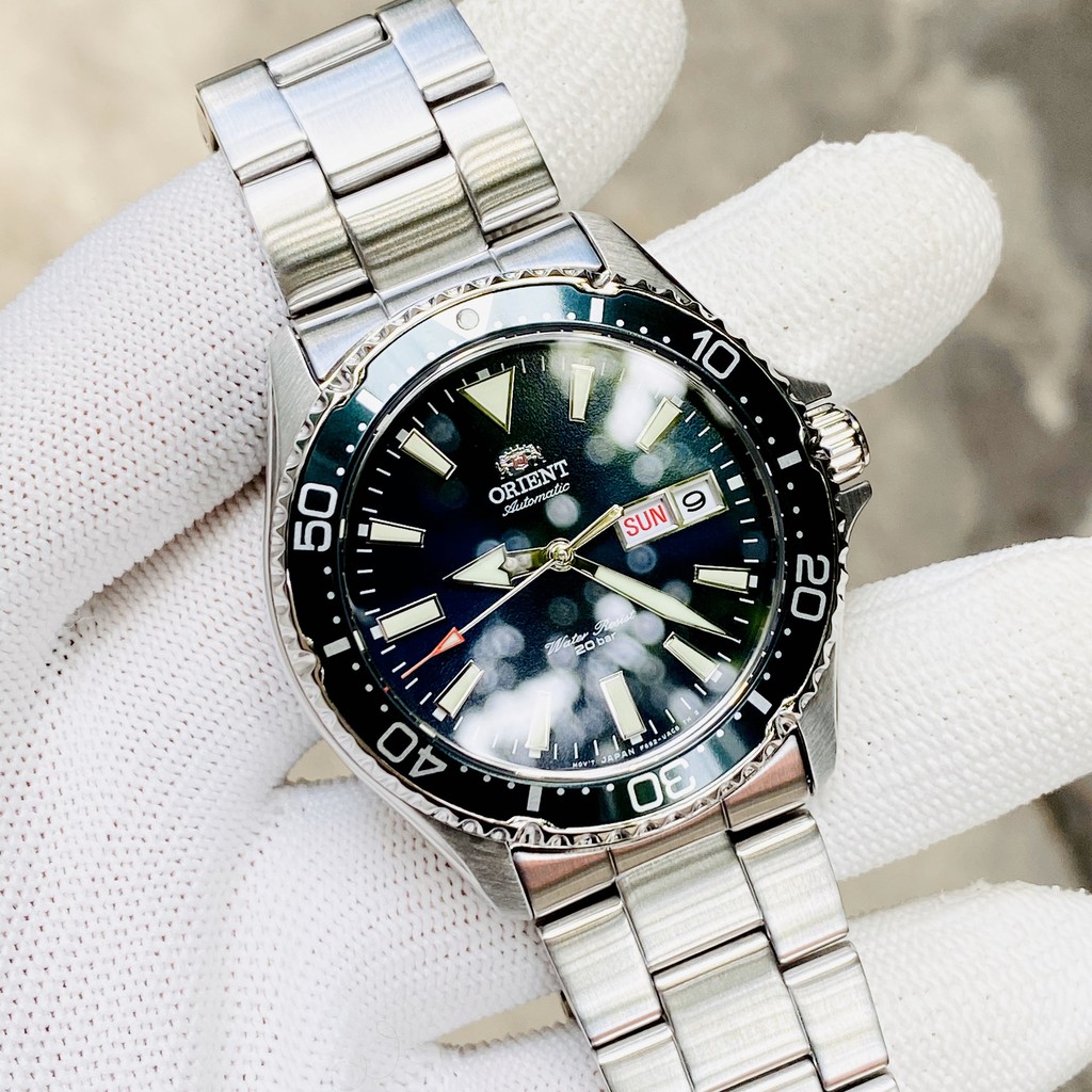 Đồng hồ nam dây thép siêu bền Orient Mako III Diver Watch RA-AA0004E19B