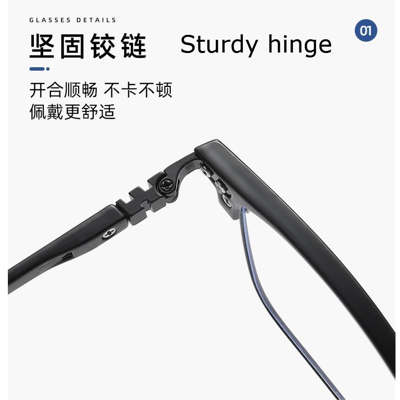 Kính Chống Ánh Sáng Xanh Gọng Kim Loại Thay Đổi Màu Sắc Thời Trang Cho Nam