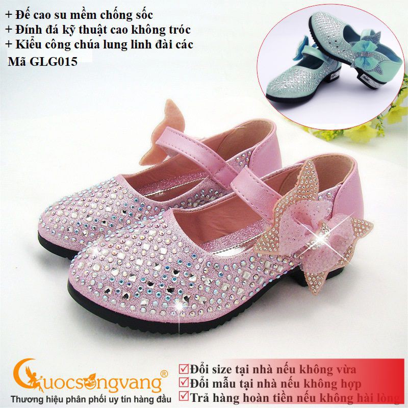 Giày bé gái công chúa giày công chúa elsa đính đá GLG015 Cuocsongvang