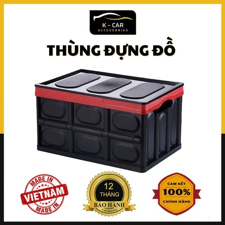 Thùng đựng ô tô gấp gọn dung tích 30L và 55L, thùng đựng để đồ cốp xe hơi, đa năng cho xe ô tô và gia đình