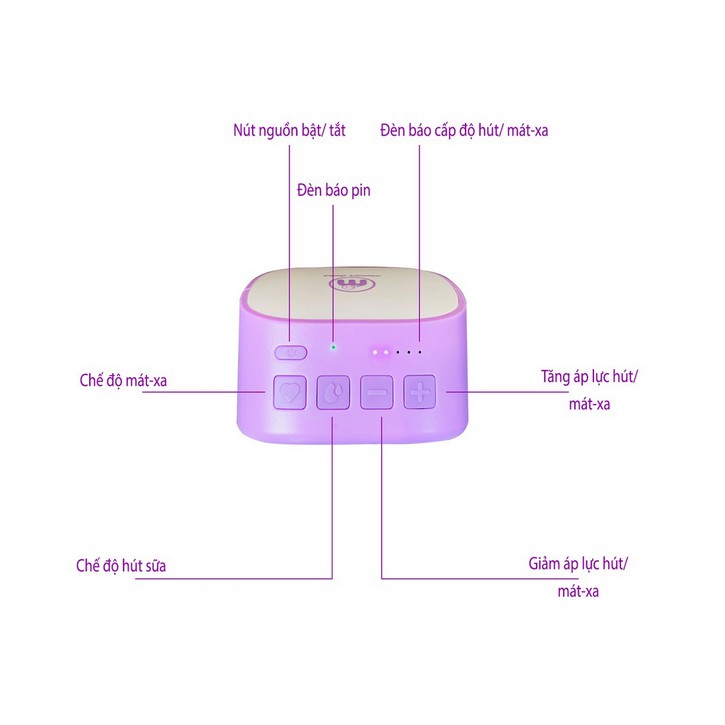 Máy Hút Sữa Không Dây Mama's Choice Cloudie | Hút Sữa Mọi Lúc Mọi Nơi | Bảo Hành 1 Đổi 1 Trong 12 Tháng