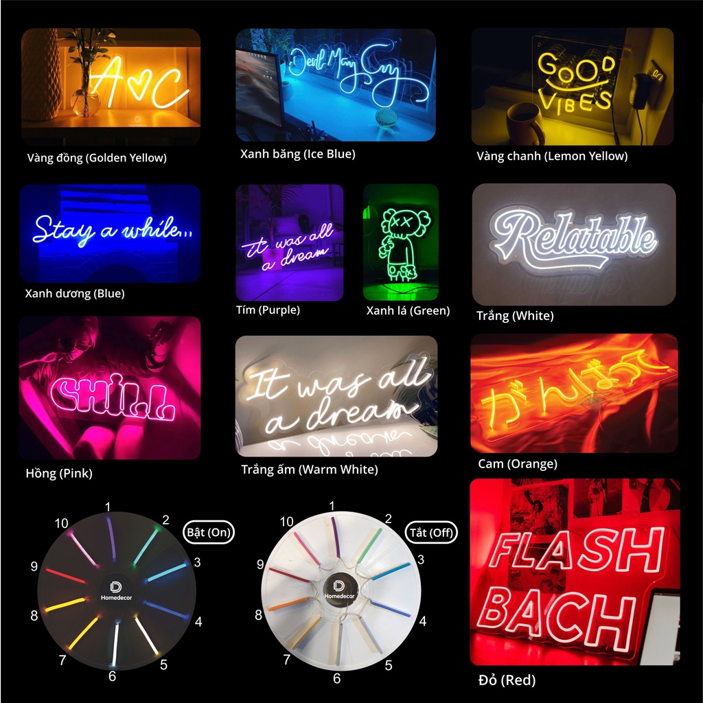 Đèn Led Neon Logo Nike, Led Neon 12V trang trí phòng, góc livestream, quay Tiktok I 2D Neon Store