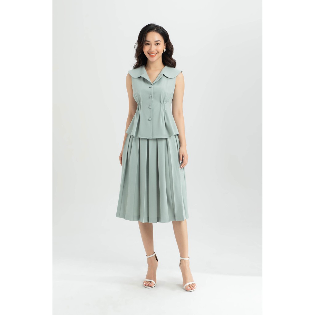 Áo không tay cổ kiểu nữ IVY moda MS 16M6327