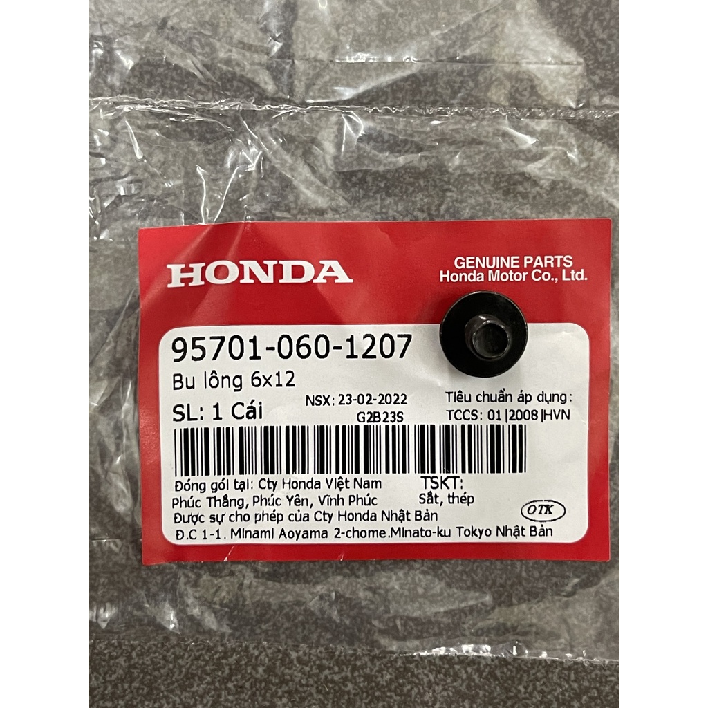 Ốc ốp dưới yên chữ u xe future neo future x chính hãng 957010601207