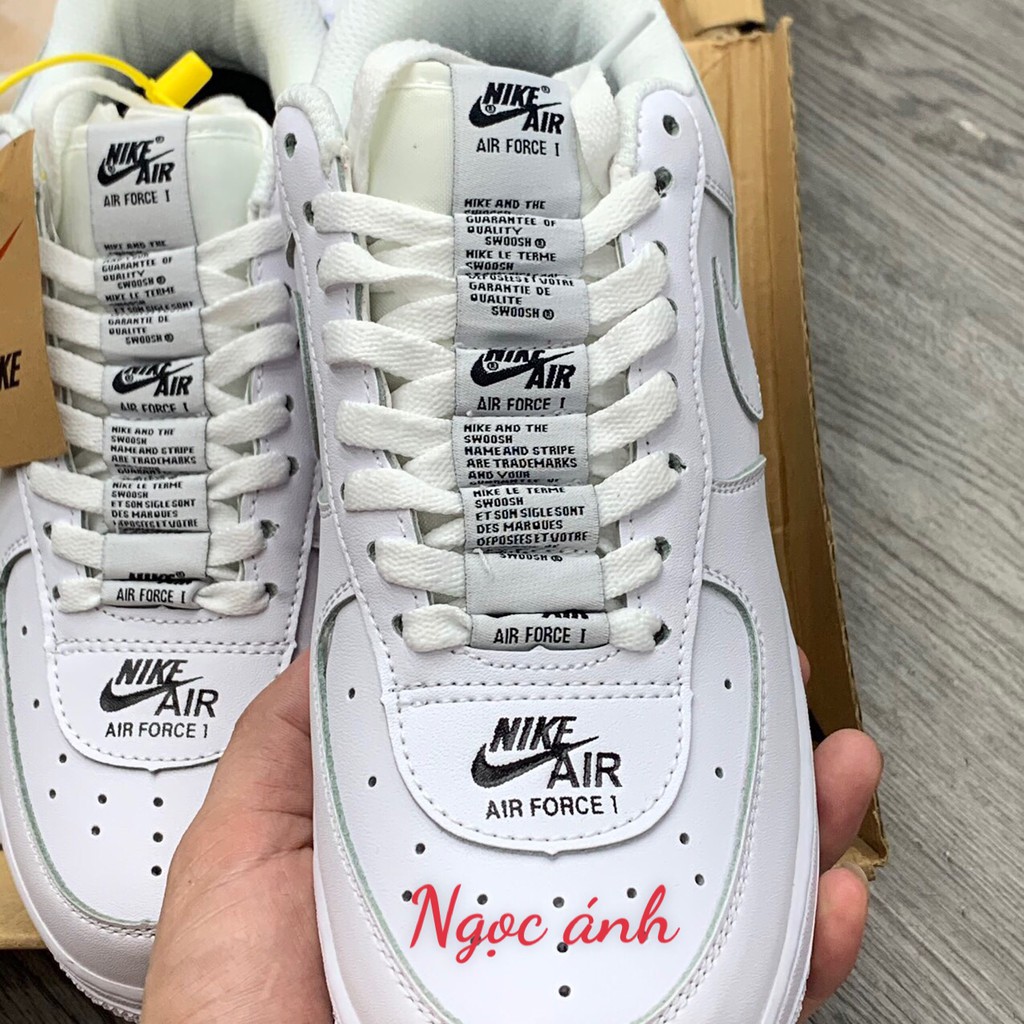 Giày af1 trắng SWOOSH siêu  cấp,full phụ kiện