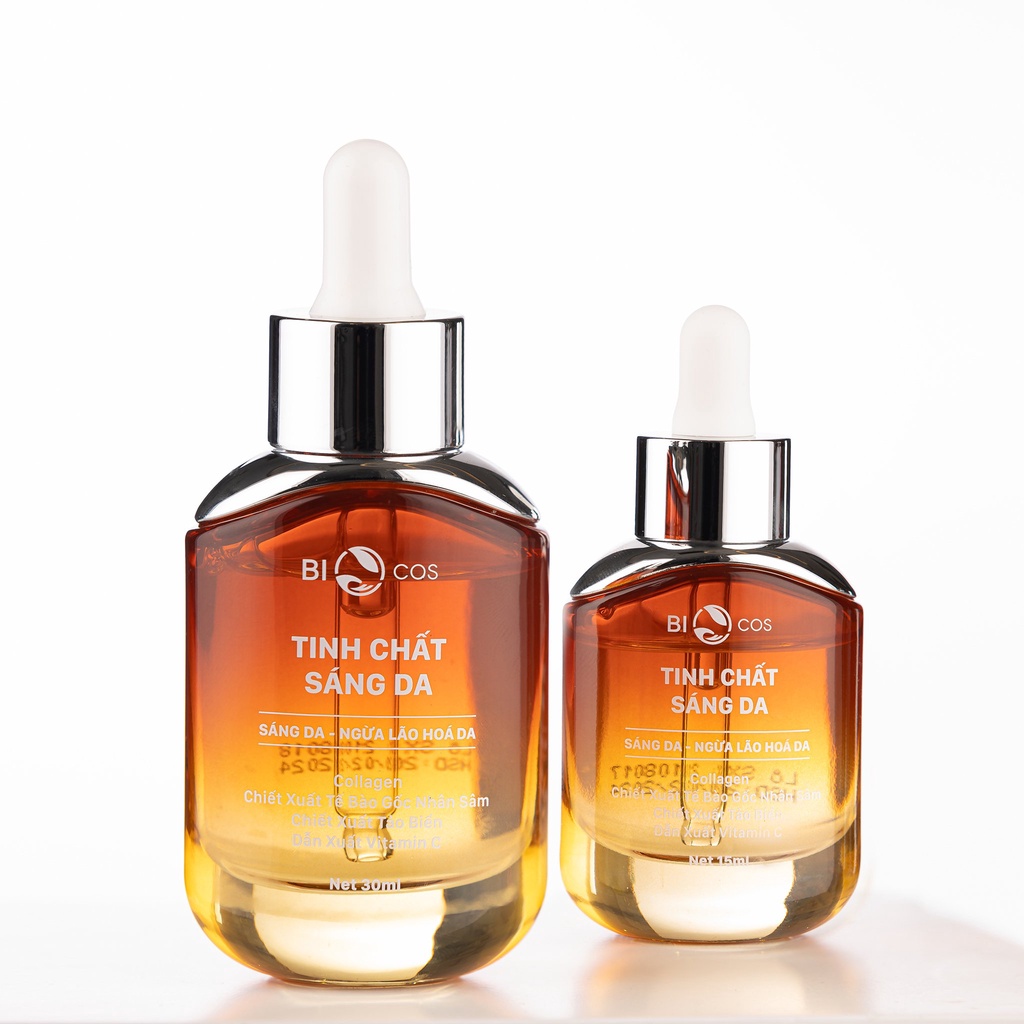 Tinh Chất Serum Dưỡng Trắng Sáng Da Mặt BioCos, Chứa Vitamin C Chống Lão Hóa, Dưỡng Ẩm Da Và Se Khít Lỗ Chân Lông.