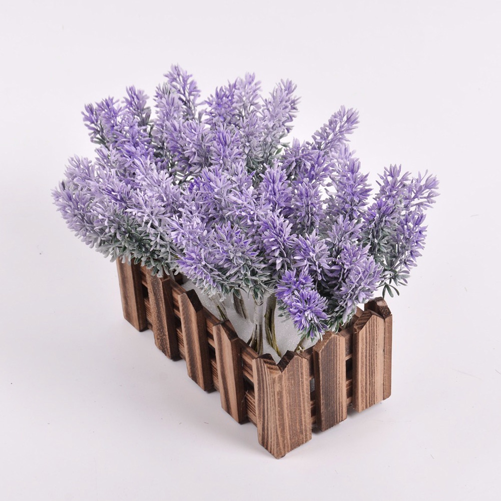 1 Bó Hoa Oải Hương Nhân Tạo Diy Trang Trí Nhà Cửa / Sân Vườn