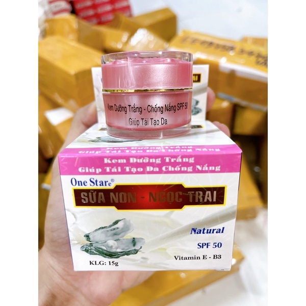 KEM SỮA NON NGOC TRAI DƯỠNG TRẮNG TÁI TẠO ONE STAR