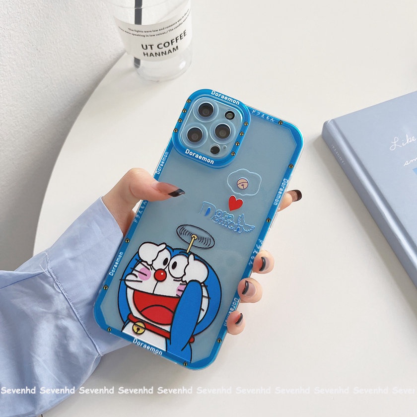Ốp Điện Thoại Họa Tiết Hoạt Hình Doraemon Cho iPhone 14 13 12 11 Pro Max SE2020 X XR Xs Max 7 8 6 6s Plus
