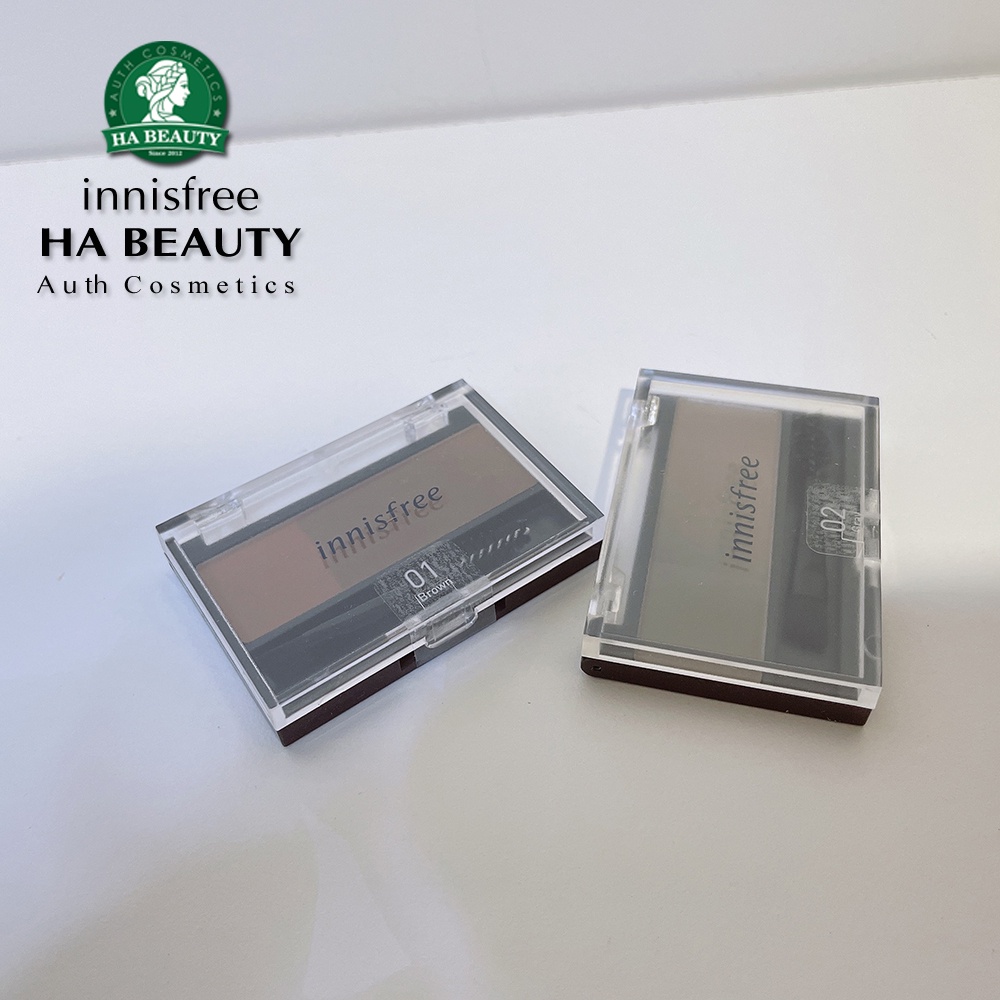 Bảng phấn bột kẻ chân mày 2 màu innisfree Twotone Eyebrow Kit 3.5g