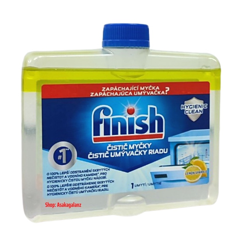  Vệ sinh chuyên dùng cho máy rửa bát Finish 250ML/Chai - Nhập khẩu Châu Âu