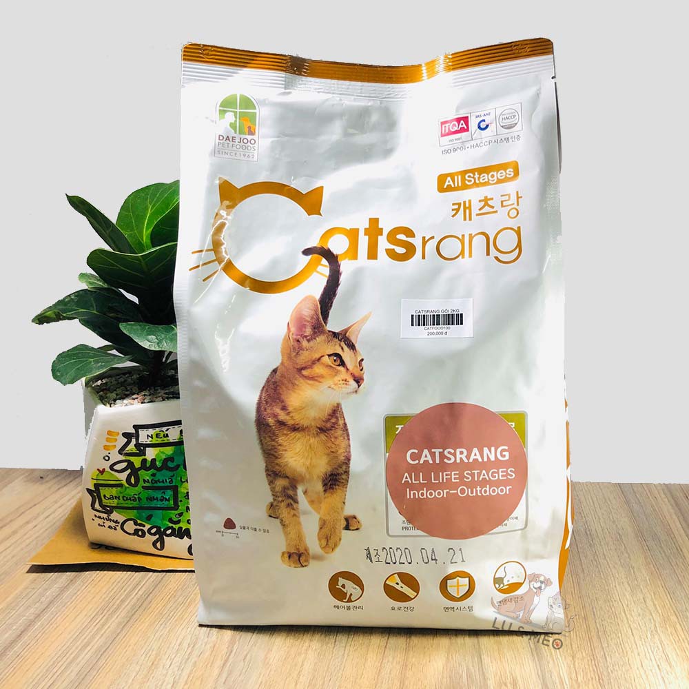 5Kg THỨC ĂN HẠT CHO MÈO MỌI LỨA TUỔI CATSRANG giúp cho những chú mèo có bữa ăn ngon miệg và luôn đảm bảo an toàn vệ sinh