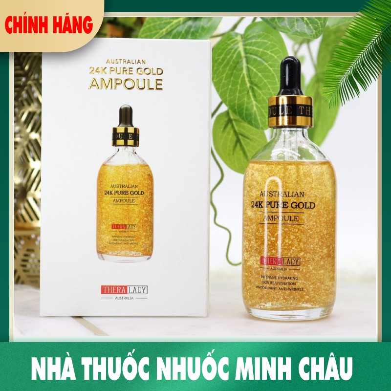 [CHÍNH HÃNG] Serum Tinh Chất Vàng 24k Pure Gold Ampoule Thera Lady 100ml (Date mới nhất) - Xuất xứ Úc